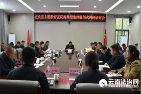宜良县以普法强基为正面典型开展主题教育案例剖析调研图片