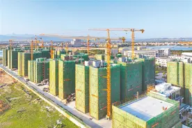 乐东荣宸·祥庭安居房项目：主体结构已封顶 预计10月完工图片