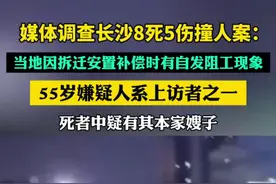 媒体调查长沙8死5伤撞人案：当地因拆迁安置补偿时有自发阻工现象，55岁嫌疑人系上访者之一，死者中疑有其本家嫂子图片