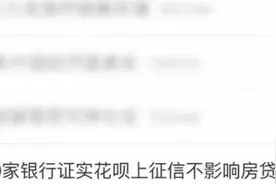 冲上热搜！花呗上征信影响房贷？100家银行客服回应图片