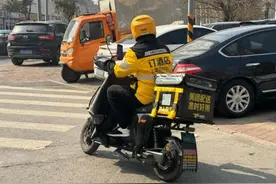 济南外卖骑手谈“骑手入社保”：有期待，也有忐忑图片