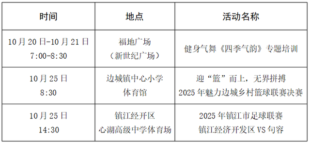 未来一周句容文旅活动安排来了