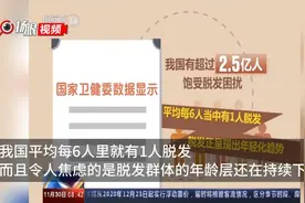 每6人就有1人脱发，专家：应明确自身脱发性质再用药图片