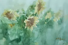昼夜平分秋色，葵花露出笑脸图片