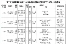 辽宁又一批事业单位正在招聘！具体岗位及要求公布图片