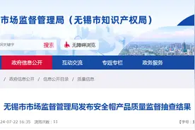 江苏省无锡市市场监督管理局发布安全帽产品质量监督抽查结果图片