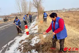 潍坊青州：黄楼街道洁水迎新春 河湖展新颜图片