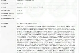 所售运动服不合格，安德玛被罚款47万元图片