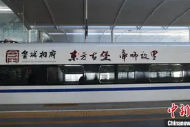 “皇城相府号”高铁专列山西太原发车 春日列车带游客畅游美景图片