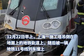 “上海地铁撞塔吊”车上乘客发声：撞击瞬间以为要脱轨，已步行到邻站脱困图片