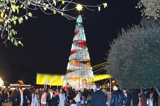 阿塞拜疆巴库的新年集市