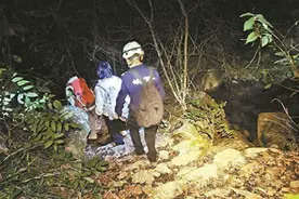 紧急救援！六名小年轻被困天竺山大峡谷 多方联动化险为夷图片