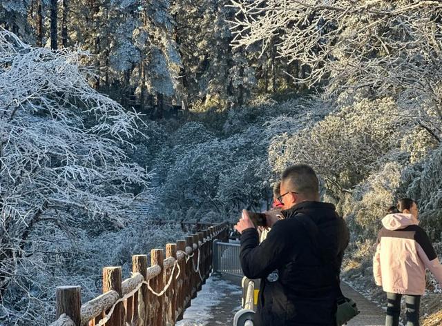 绝了！！今日瓦屋山云海+雪凇美哭啦！太适合爬山啦～