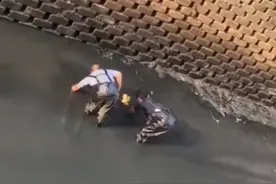 千万翡翠帝王绿掉进河道？目击者：价值几百万是有的，已经找三天了，还没捞到图片