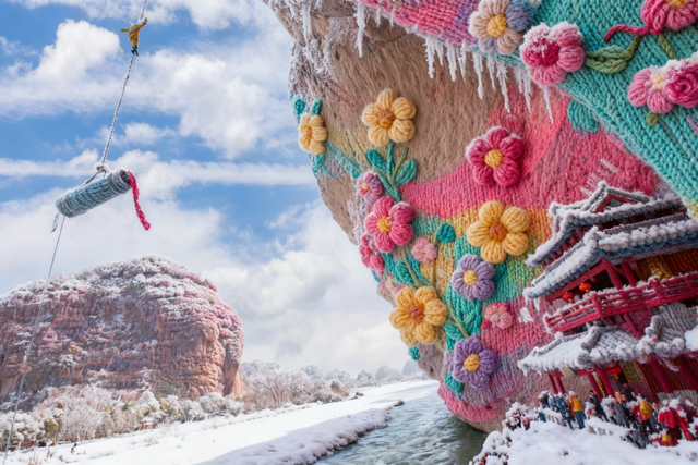 降温啦！龙虎山景点集体“穿”毛衣啦！