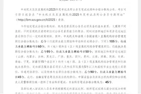 2025年度考试录用公务员笔试成绩和合格分数线公布图片
