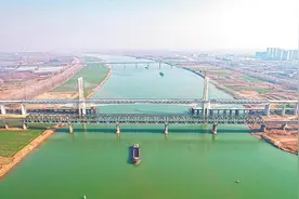 淮宿蚌城际铁路蚌埠段在建图片