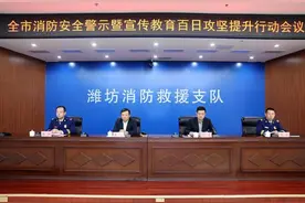 潍坊市政府召开消防安全警示暨宣传教育百日攻坚提升行动会议图片