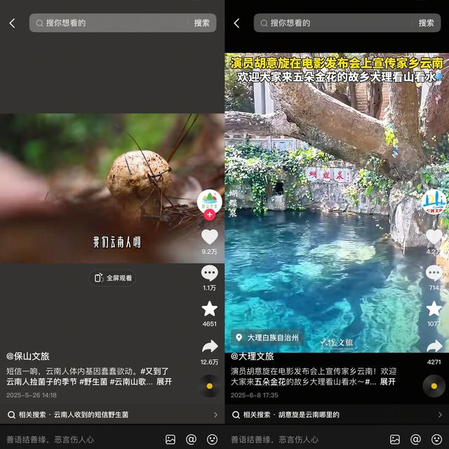 云南文旅发布抖音官方号2025年6月传播力指数：@保山文旅 领跑州市榜，@昌宁文旅 登顶县区榜！
