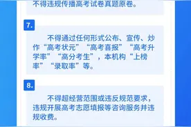 “九不得”！湖南省教育厅致涉考类校外教育培训机构的告知书图片