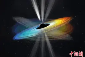 人类首拍照片黑洞再获重大发现：喷流周期性摆动证实黑洞自旋图片