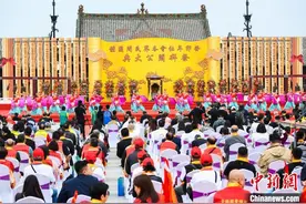 海内外人士齐聚“关公故里”山西运城祭拜关公图片