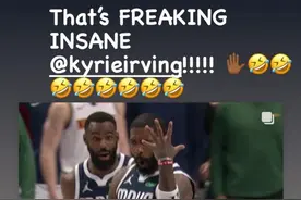 欧文神仙球绝杀！詹姆斯第一时间发文：这简直太疯狂了🖐🤣图片