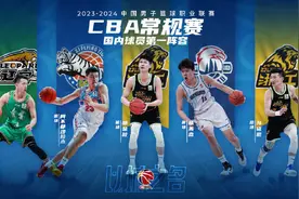 CBA常规赛最佳阵容评选出炉，杨瀚森在列！图片