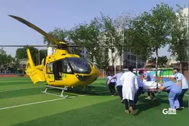 展开生命接力赛！“空中120”直飞莱西，紧急救援脑梗老人图片