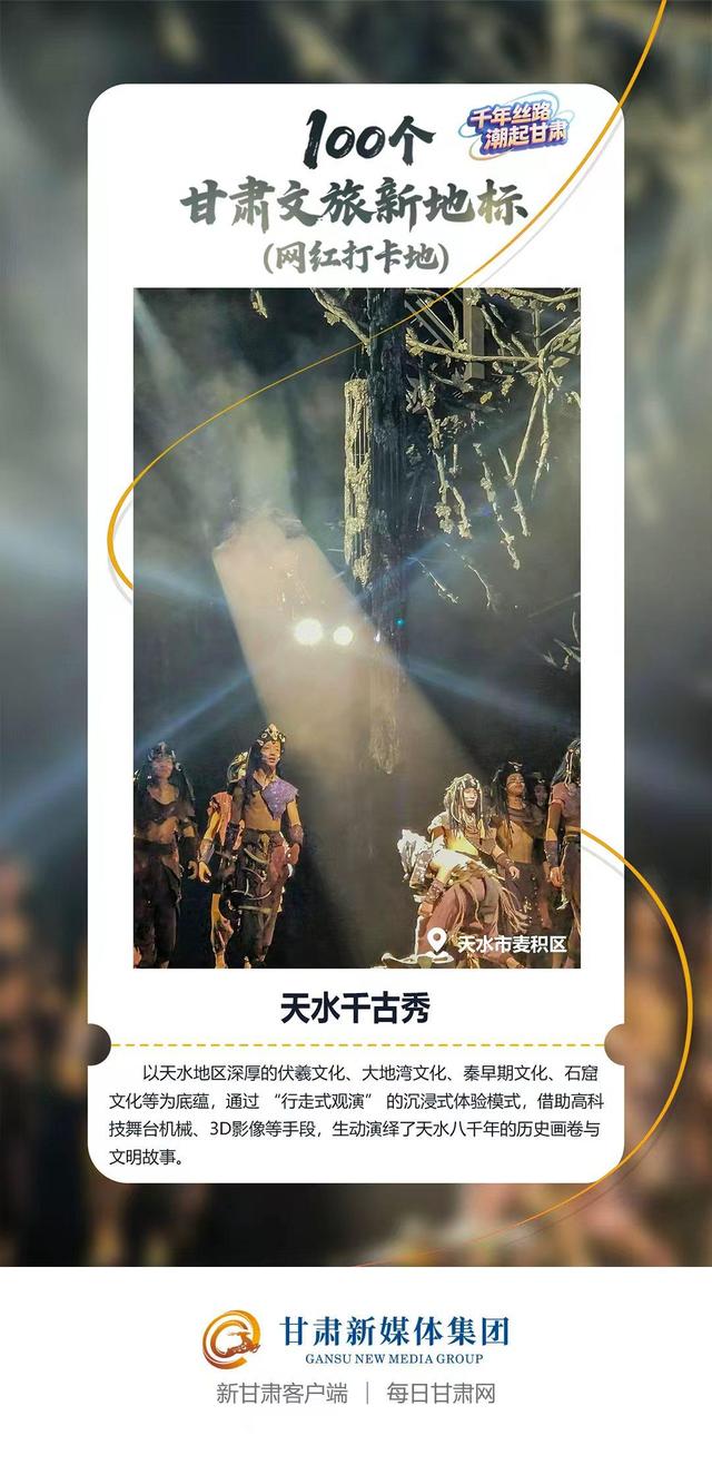【微海报】100个甘肃文旅新地标(网红打卡地)——陇东南地区