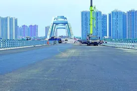 湘潭下摄司大桥北引线主路，贯通！图片