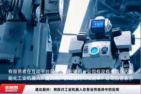 速达股份：将探讨工业机器人在各业务板块中的应用视频封面