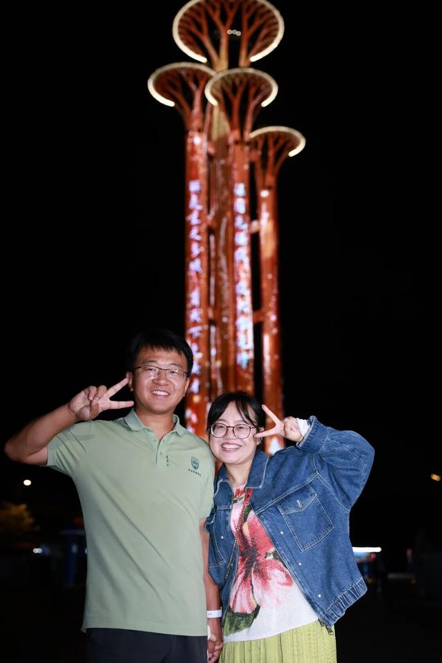 昨夜专属CAUer的奥林匹克塔，你打卡了吗？