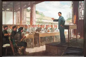 画卷中的百年农讲所③ | 毛泽东画宝塔讲阶级图片
