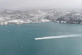 一周看天下｜博斯普鲁斯海峡雪景图片