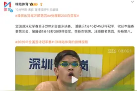 潘展乐获200米自金牌！汪顺第4、孙杨第8图片