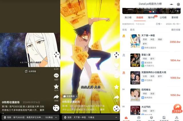 动漫短剧离爆火就差一部《无双》了|新榜洞察