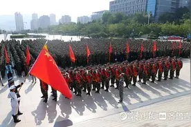 枣庄职业学院召开2024年秋季新兵欢送仪式暨军训动员大会图片