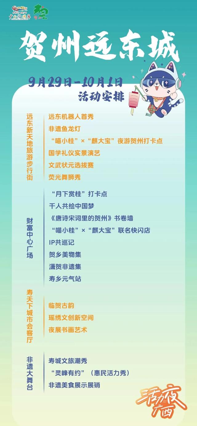 双节同庆，夜GO嗨！“活力夜广西”率先点燃贺州夜晚