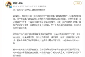 蔚来回应新车电门踏板故障：外力作用导致机械结构脱出图片