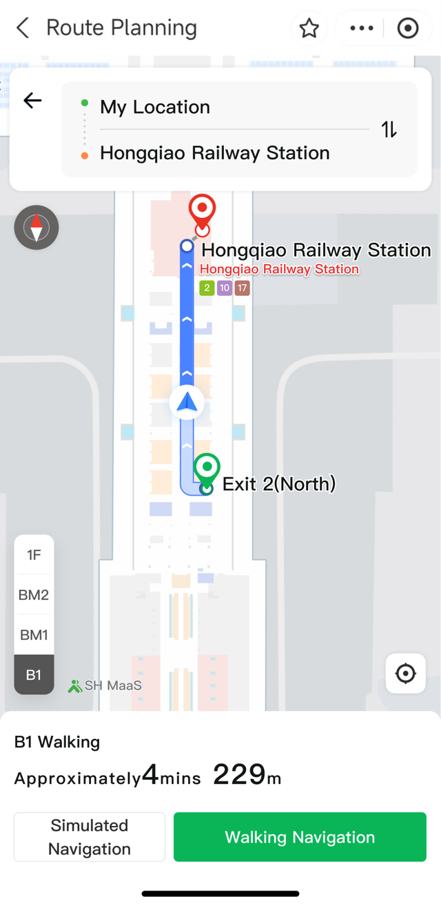 虹桥“室内导航”上线英文版！外籍来宾出行更便捷