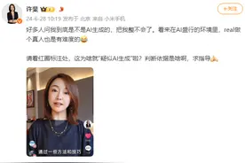 “AI时代做个真人也是有难度的”，真人出镜为啥被标注了“疑似AI生成”图片