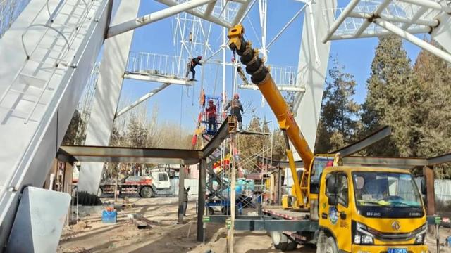 49米高！中山公园新摩天轮来了，预计春节前开放