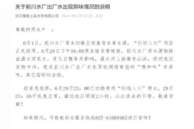 自来水发臭？湖北黄陂一水务公司回应：切换水源上游爆发山洪所致，已恢复正常图片