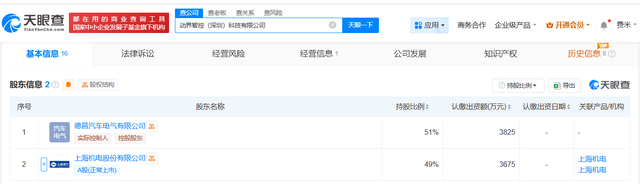 上海机电等7500万成立动界智控科技公司