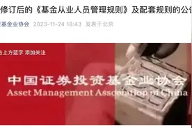 中基协明确基金经理不得随意离职、不得炫富，谁踩过线？图片