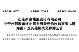 煤炭巨头百亿收购ST新潮咋黄了？图片