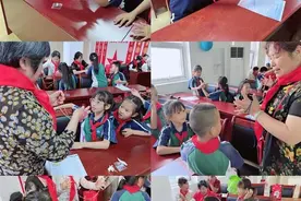 童心未泯伴夕阳，老少同乐庆六一图片