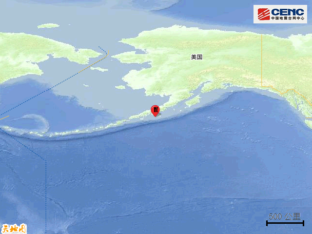 美国阿拉斯加州以南海域6.2级地震