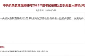 “国考”报名将于24日18时截止，这些岗位报名人数较少图片